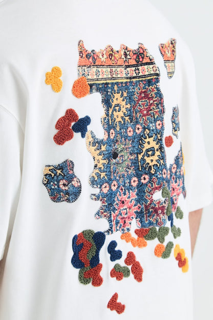 AUTHENTIC Embroidery Oversize Cotton Tee Withinblack
