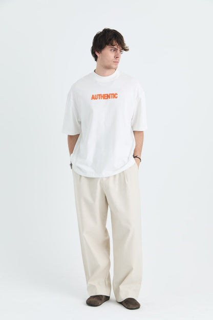 AUTHENTIC Embroidery Oversize Cotton Tee Withinblack