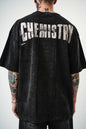 Oversize Cotton Tee - "Chemistry" Distressed Graphic Print Withinblack
