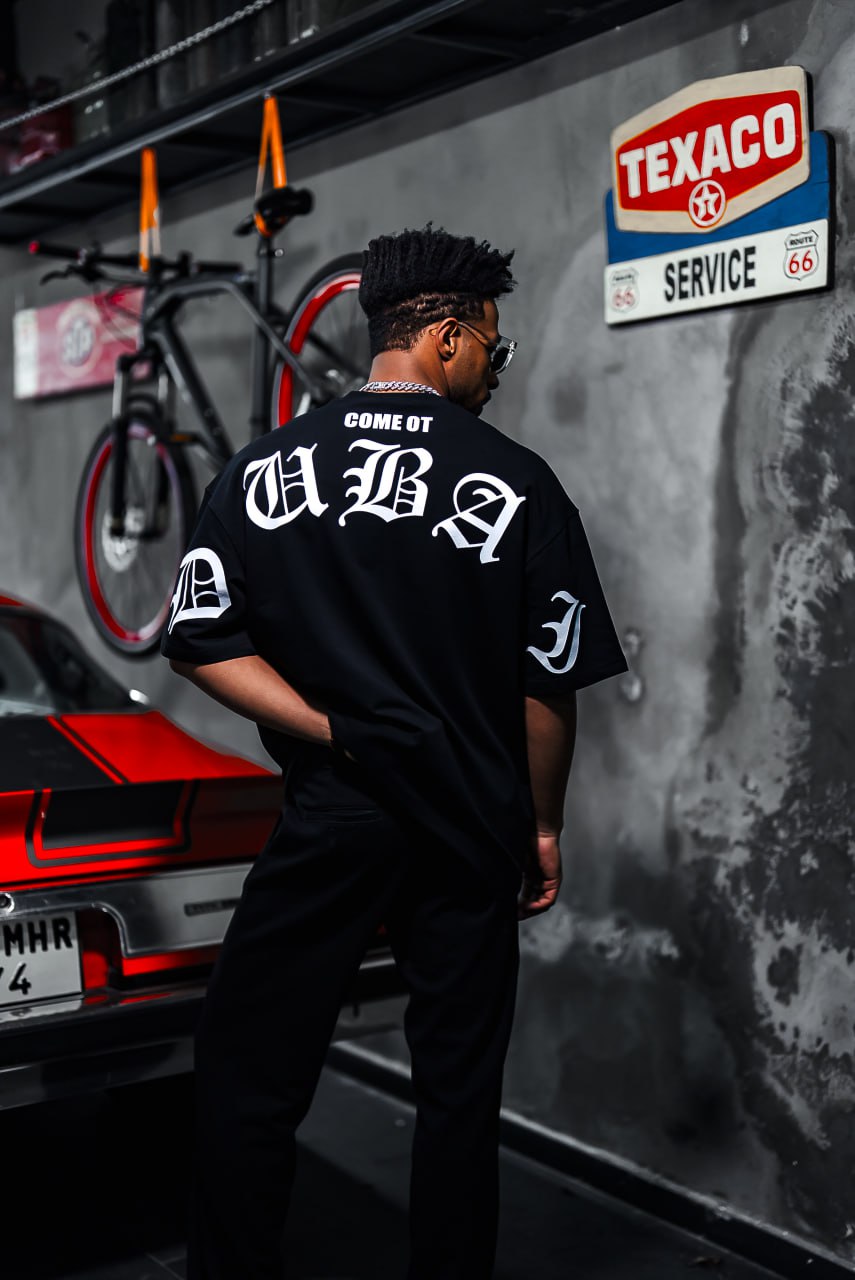 Oversize Cotton Tee – Come Ot Dubai Embroidered Shirt Withinblack
