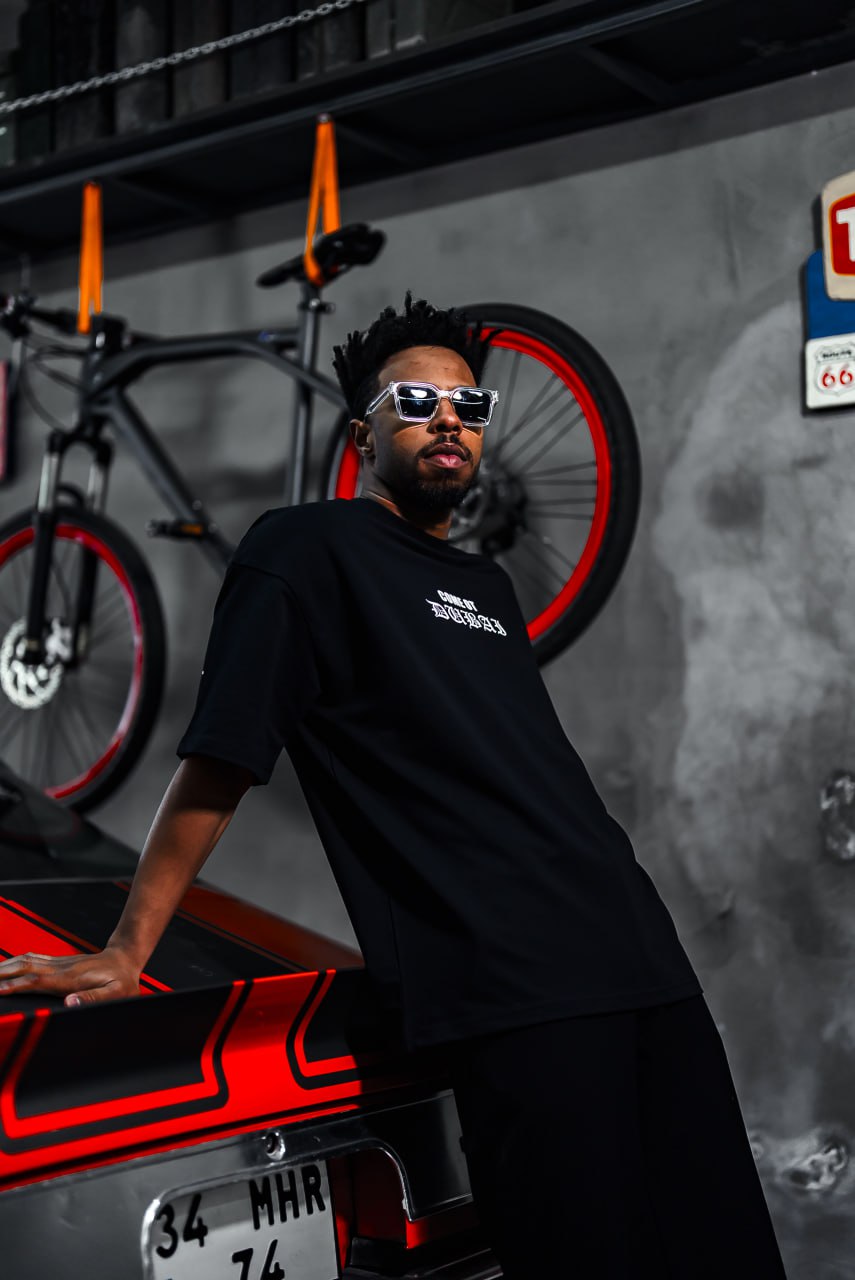 Oversize Cotton Tee – Come Ot Dubai Embroidered Shirt Withinblack