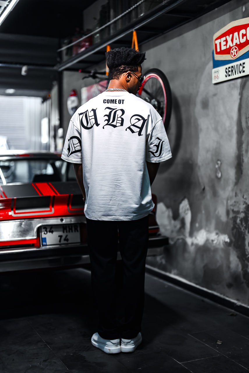 Oversize Cotton Tee – Come Ot Dubai Embroidered Shirt Withinblack