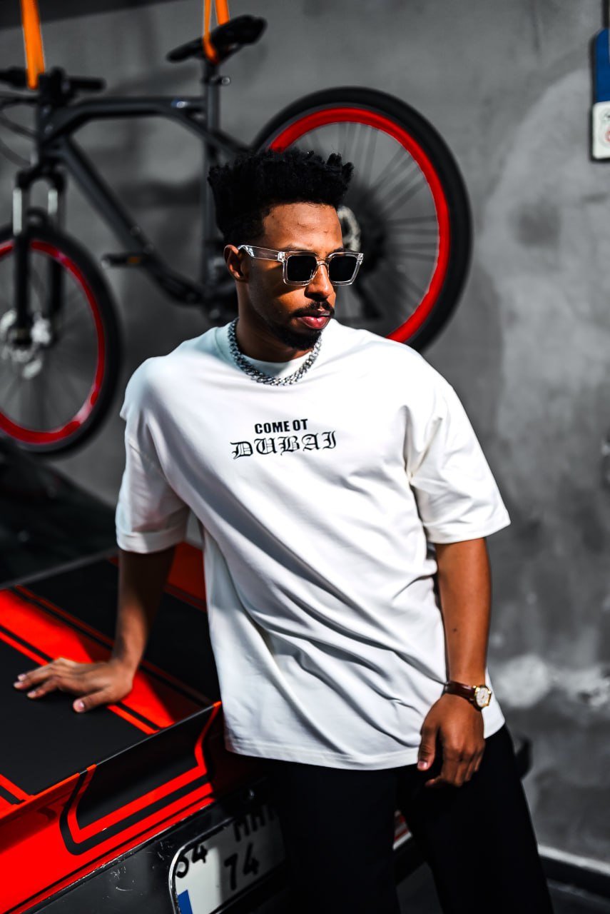 Oversize Cotton Tee – Come Ot Dubai Embroidered Shirt Withinblack