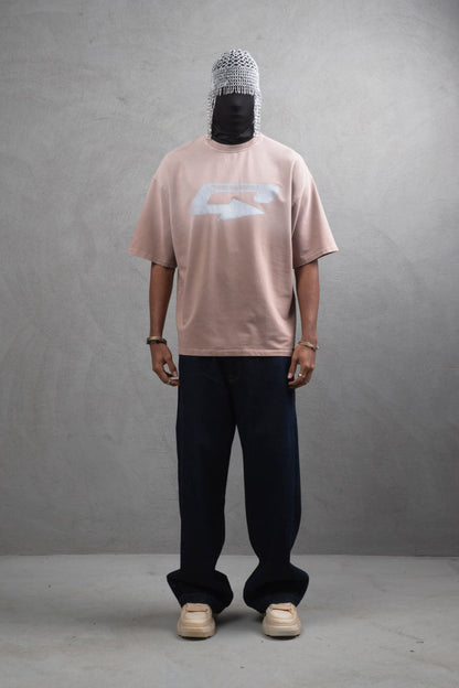 Oversize Cotton Tee – Creating New Roots Futuristic Print Withinblack