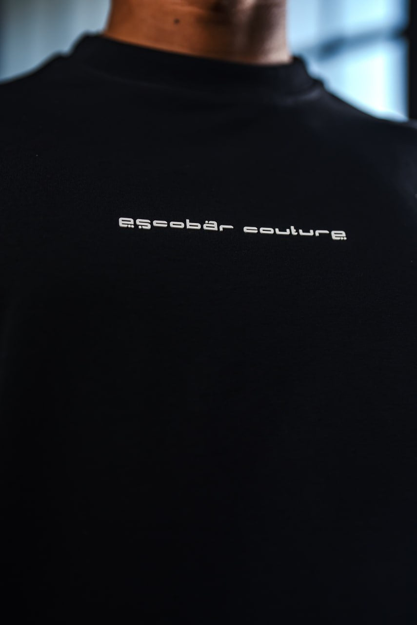 Couture Oversize Cotton T-Shirt – Back Embroidered Streetwear Tee Withinblack