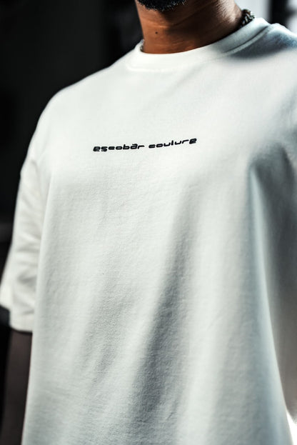 Couture Oversize Cotton T-Shirt – Back Embroidered Streetwear Tee Withinblack