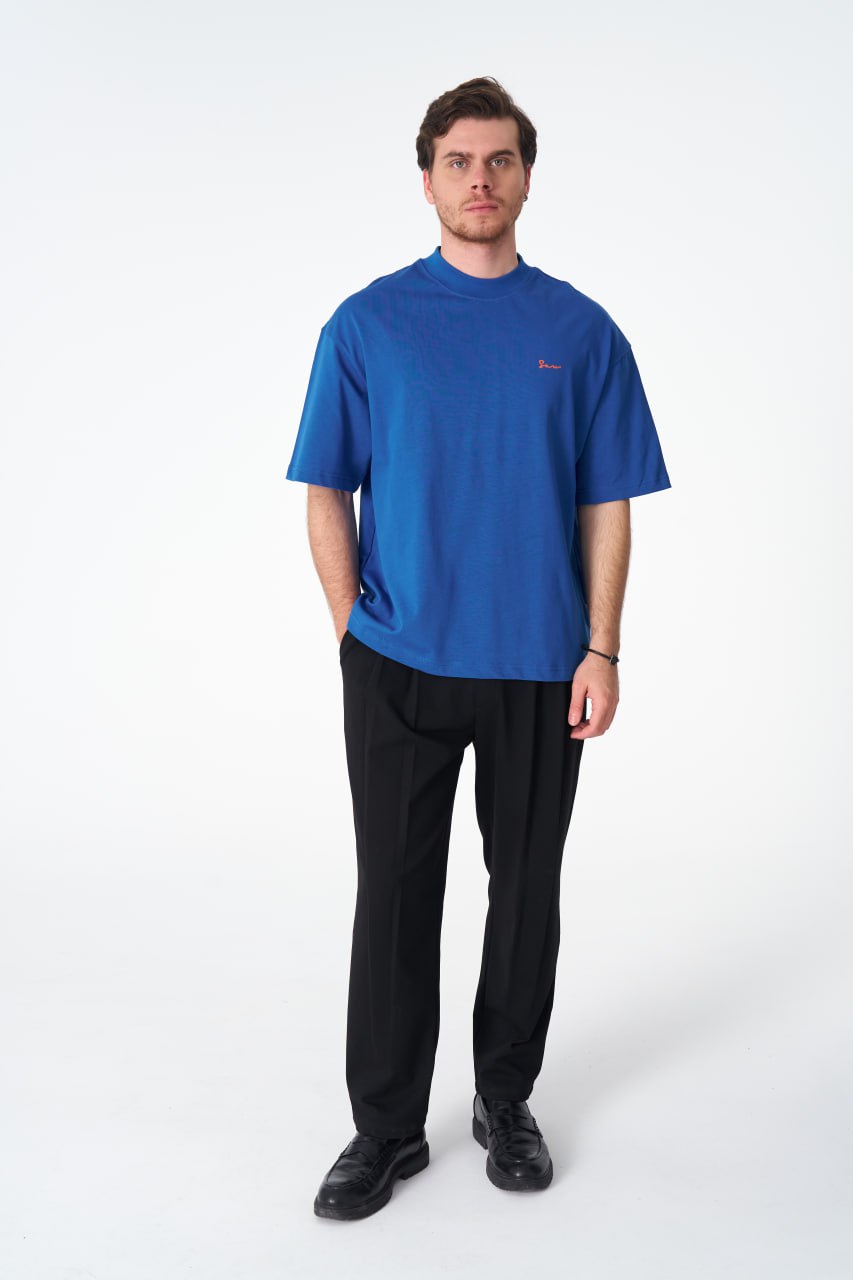 ERA Embroidered Oversize Washed Cotton Tee Withinblack