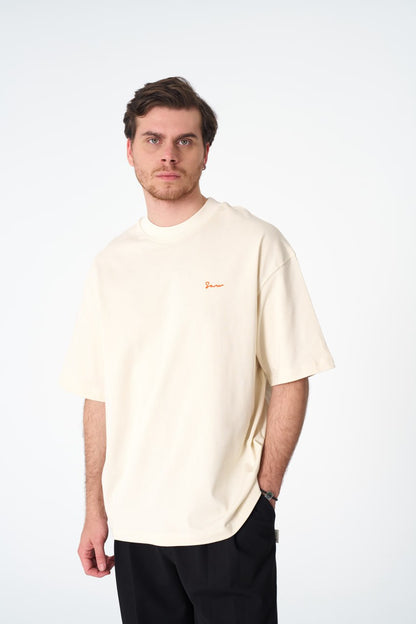 ERA Embroidered Oversize Washed Cotton Tee Withinblack