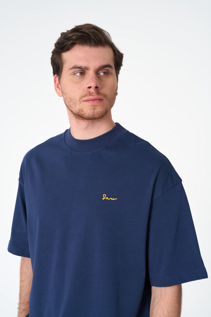 ERA Embroidered Oversize Washed Cotton Tee Withinblack
