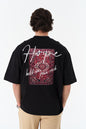 Hope Text & Rug Tapestry Graphic Oversize Tee Withinblack