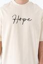 Hope Text & Rug Tapestry Graphic Oversize Tee Withinblack
