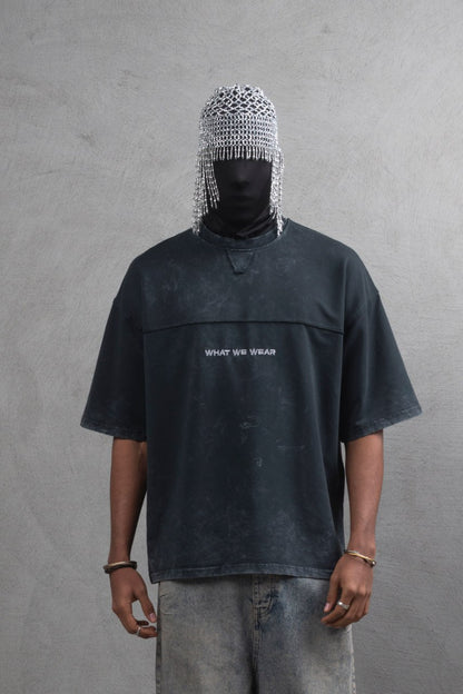 What We Wear Panel Oversize Cotton T-Shirt Withinblack