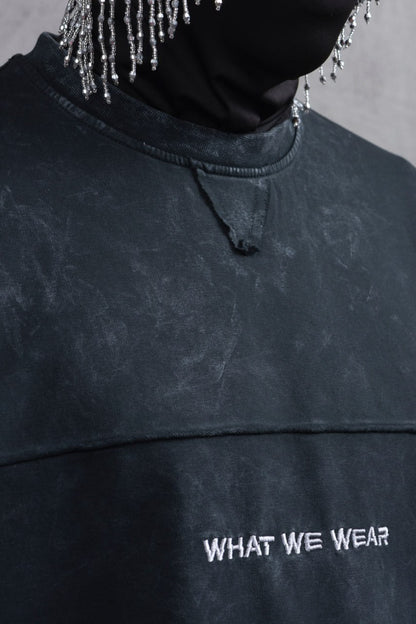 What We Wear Panel Oversize Cotton T-Shirt Withinblack