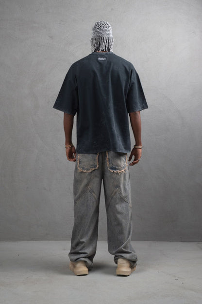 What We Wear Panel Oversize Cotton T-Shirt Withinblack