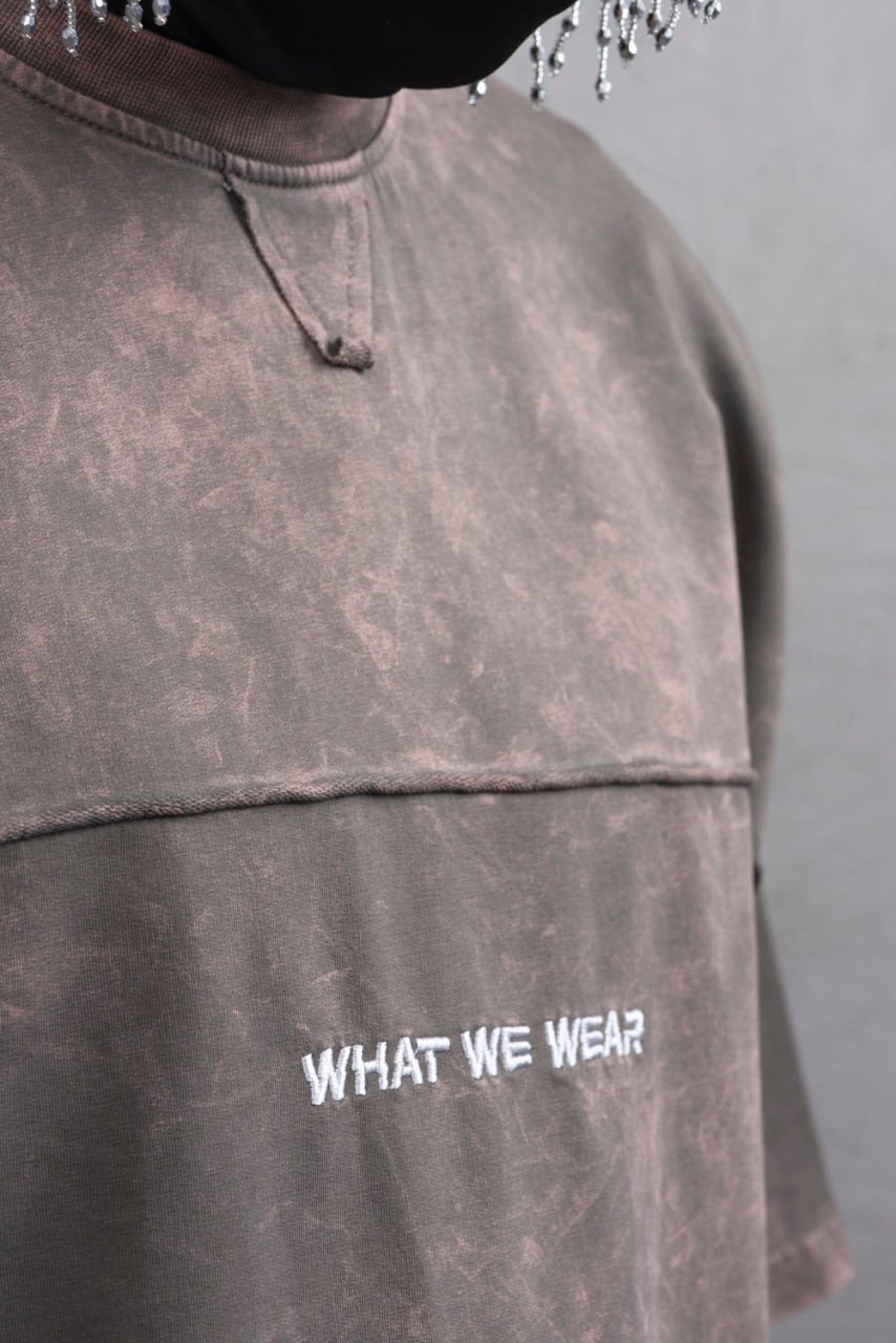 What We Wear Panel Oversize Cotton T-Shirt Withinblack