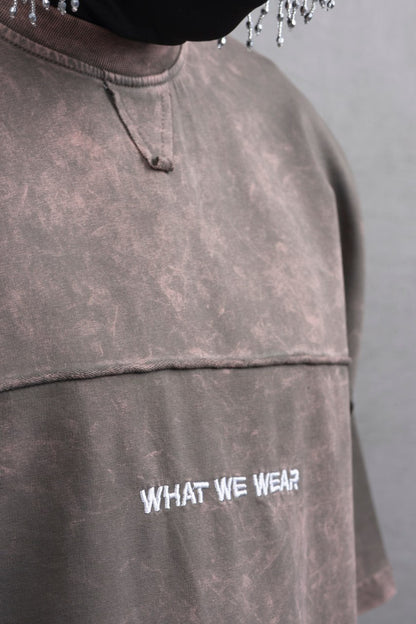 What We Wear Panel Oversize Cotton T-Shirt Withinblack
