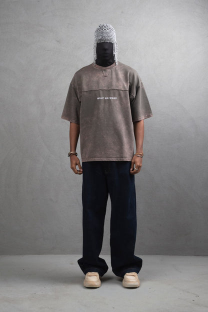 What We Wear Panel Oversize Cotton T-Shirt Withinblack