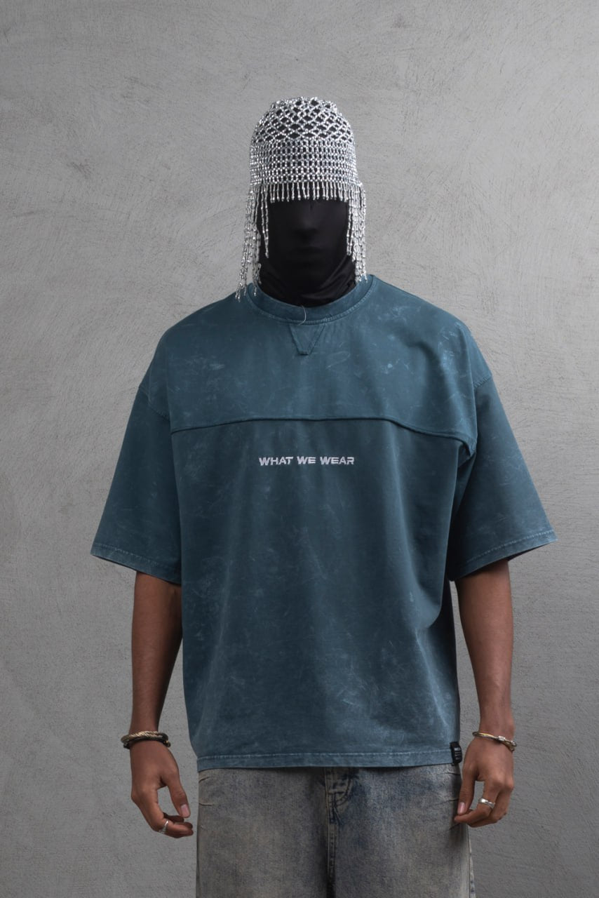 What We Wear Panel Oversize Cotton T-Shirt Withinblack