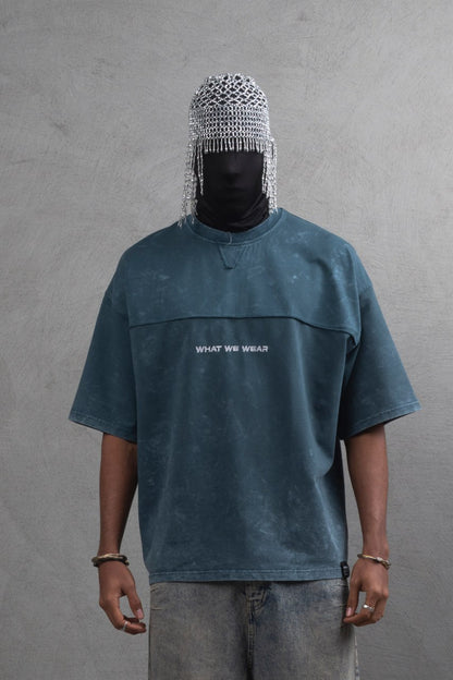 What We Wear Panel Oversize Cotton T-Shirt Withinblack