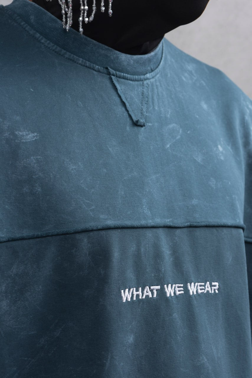 What We Wear Panel Oversize Cotton T-Shirt Withinblack