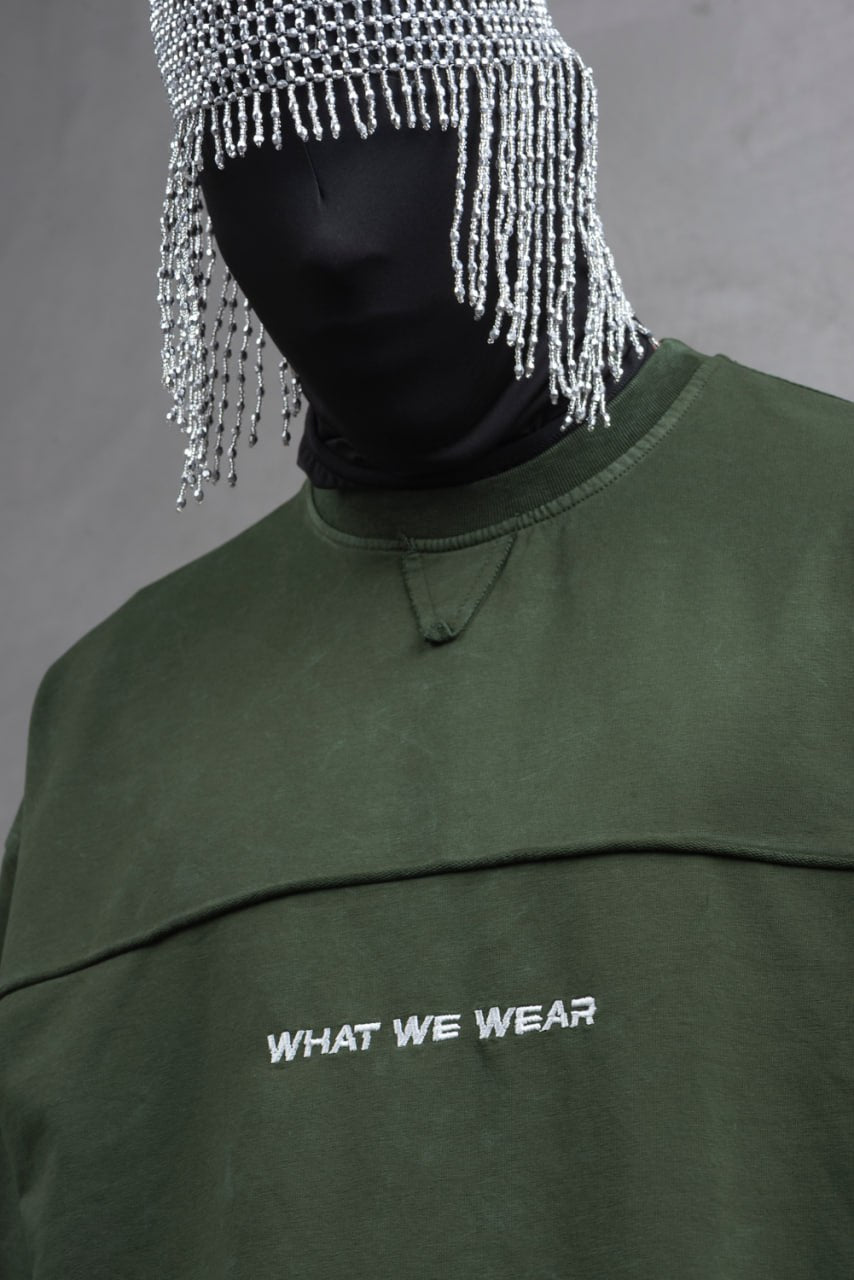 What We Wear Panel Oversize Cotton T-Shirt Withinblack