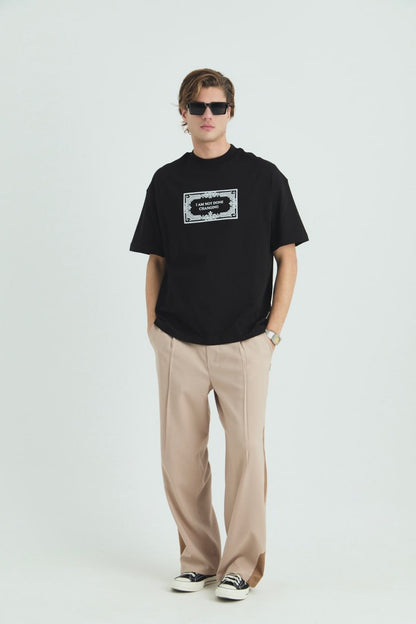 I Am Not Done Changing Panel Oversize Cotton Tee Withinblack