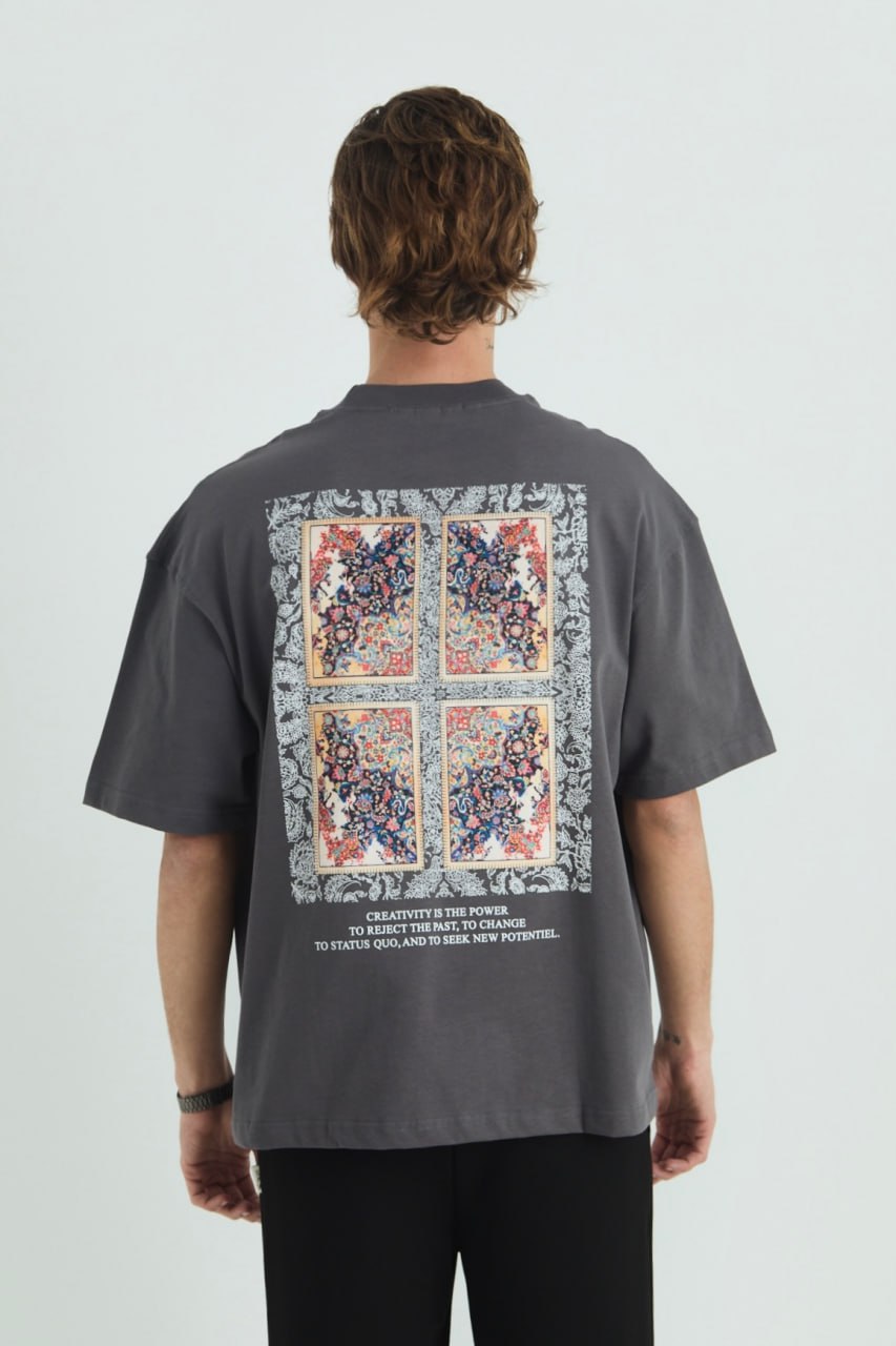 I Am Not Done Changing Panel Oversize Cotton Tee Withinblack
