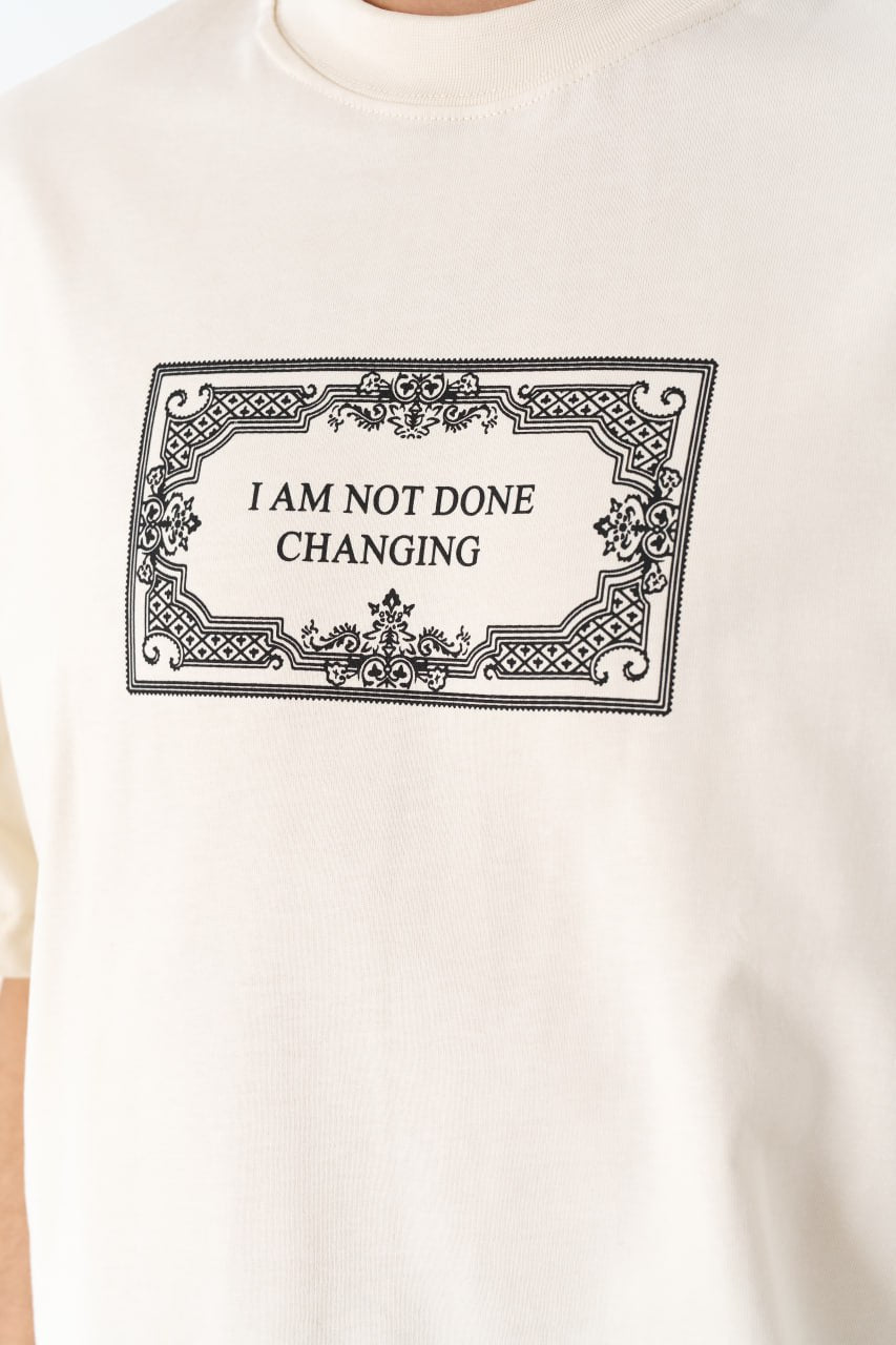 I Am Not Done Changing Panel Oversize Cotton Tee Withinblack
