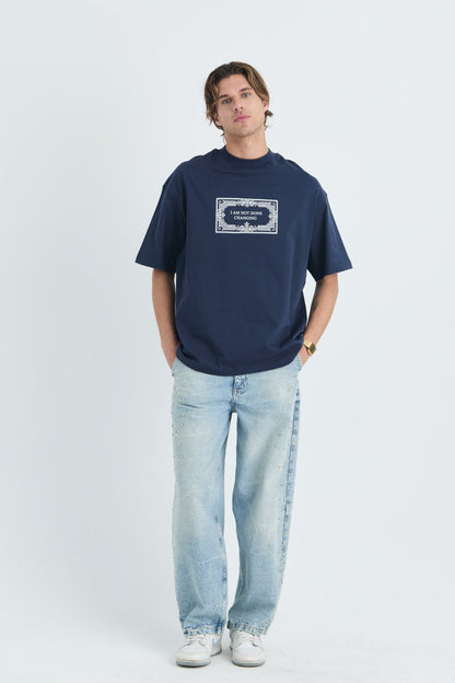 I Am Not Done Changing Panel Oversize Cotton Tee Withinblack