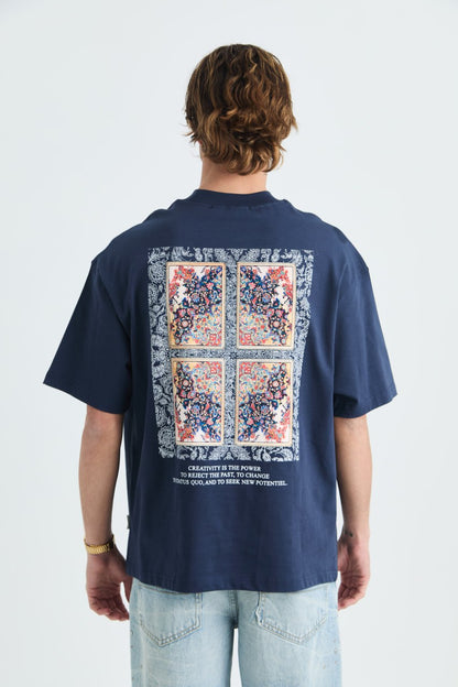 I Am Not Done Changing Panel Oversize Cotton Tee Withinblack