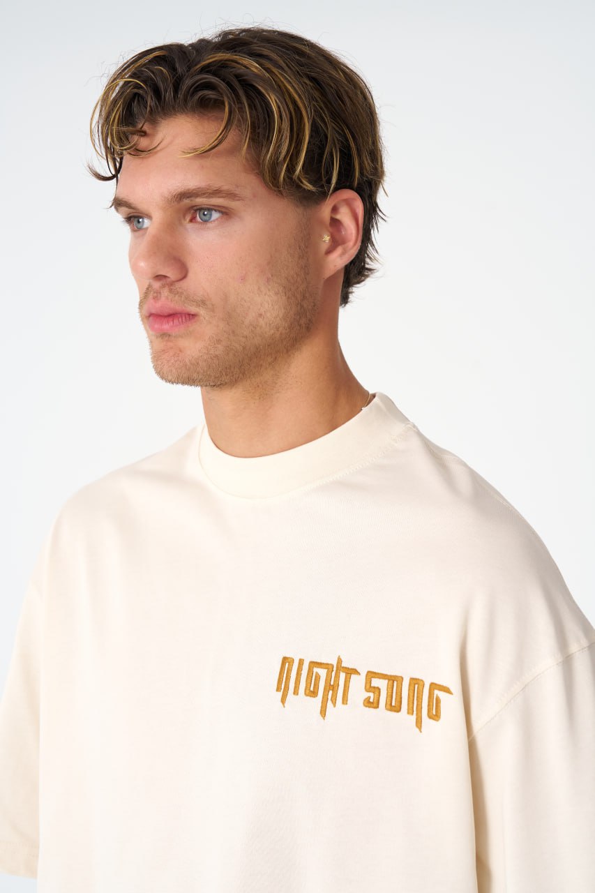Night Song Jellyfish Graphic Oversize Cotton Tee Withinblack