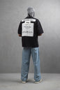 Oversize Cotton Tee - Layered Patch "What We Wear" Shirt Withinblack