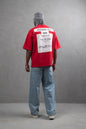 Oversize Cotton Tee - Layered Patch "What We Wear" Shirt Withinblack