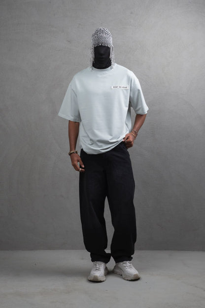 Oversize Cotton Tee - Layered Patch "What We Wear" Shirt Withinblack