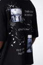 Oversize Cotton Tee / "Make A Stand" Photographic Graphic Print Withinblack
