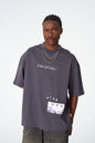 Oversize Cotton Tee / "Make A Stand" Photographic Graphic Print Withinblack