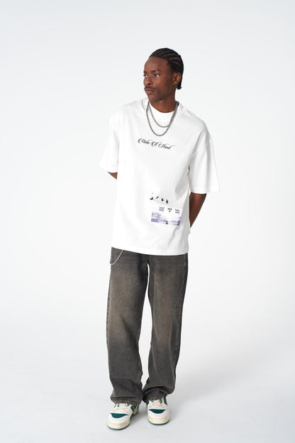 Oversize Cotton Tee / "Make A Stand" Photographic Graphic Print Withinblack
