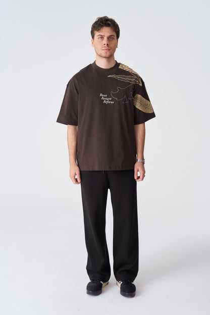 Reset Restart Refocus Organic Graphic Oversize Tee Withinblack