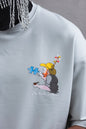 Oversize Cotton Tee – Starry Night  Graphic Print Withinblack