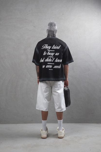 They Tried To Bury Us Oversize Cotton Tee Withinblack