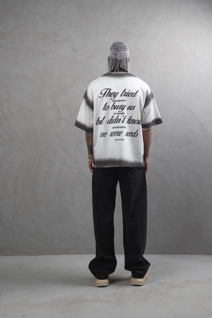 They Tried To Bury Us Oversize Cotton Tee Withinblack