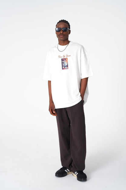Time Of Chaos Vase Graphic Oversize Cotton Tee Withinblack