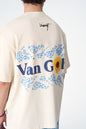 Oversize Cotton Tee / Vincent Van Gogh Artist Name & Art Print Withinblack
