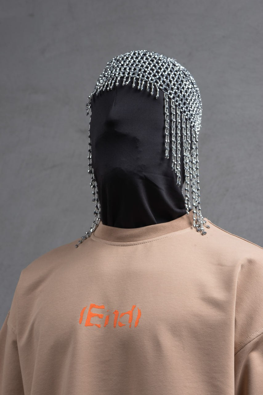 Oversize Cotton Tee – "(End)" Flame Graphic Print Withinblack