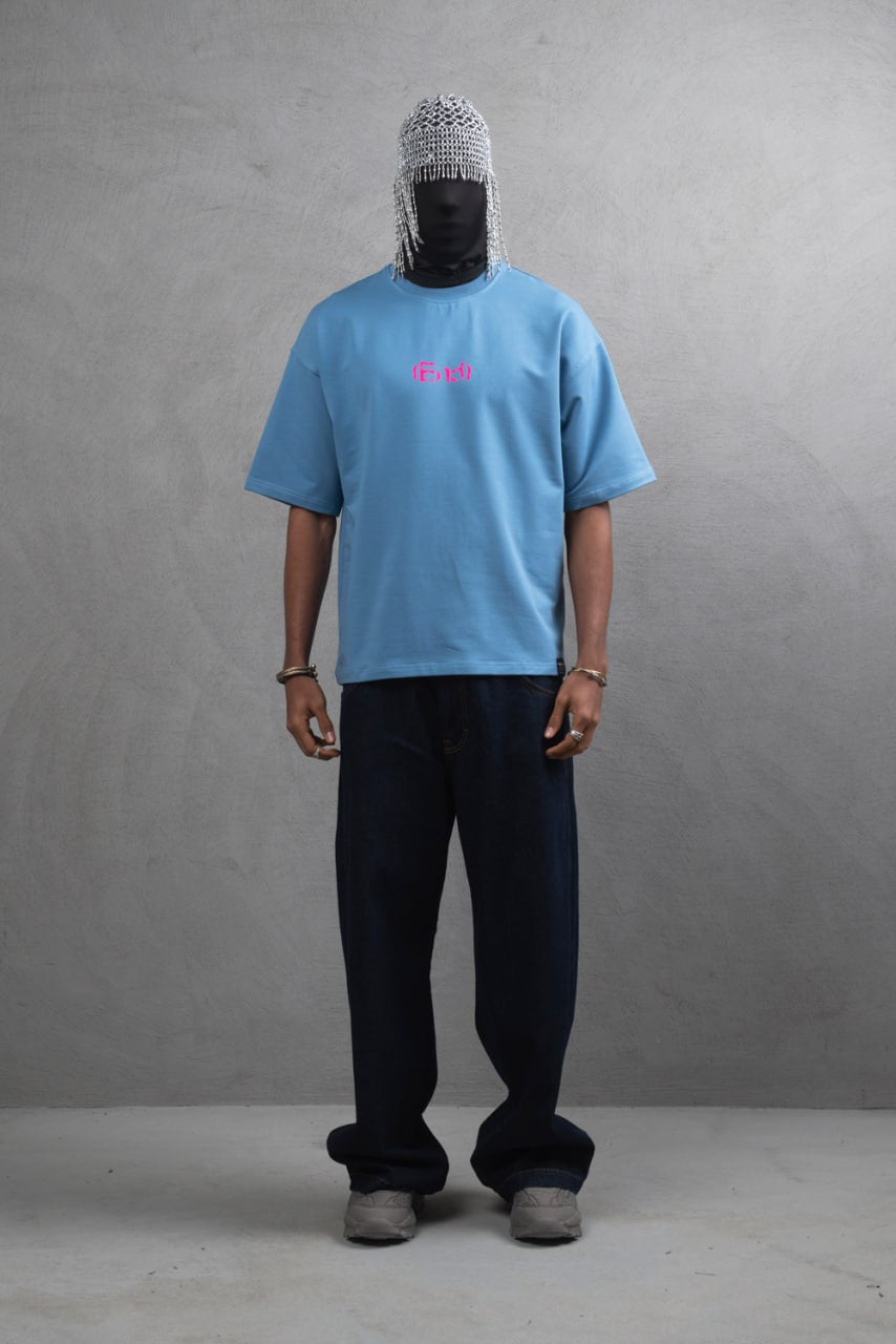 Oversize Cotton Tee – "(End)" Flame Graphic Print Withinblack