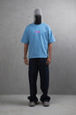 Oversize Cotton Tee – "(End)" Flame Graphic Print Withinblack