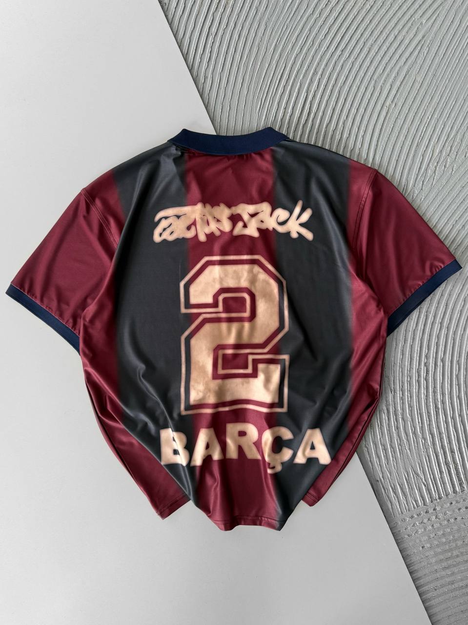 Cactus Jack Gradient Football Jersey Tee – Number 2 Print Withinblack