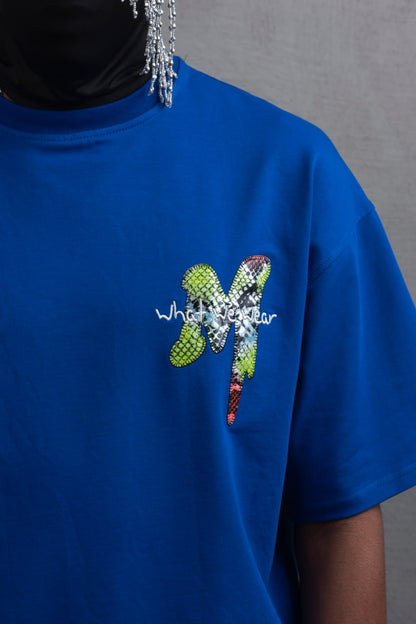 Oversize Graphic Cotton Tee – "What We Wear" Abstract Print Withinblack