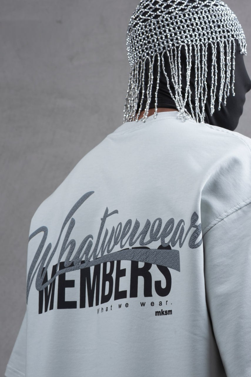 What We Wear MEMBERS Oversize Graphic Cotton T-Shirt – Unisex Streetwear Withinblack