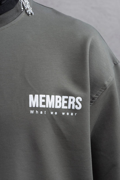 What We Wear MEMBERS Oversize Graphic Cotton T-Shirt – Unisex Streetwear Withinblack